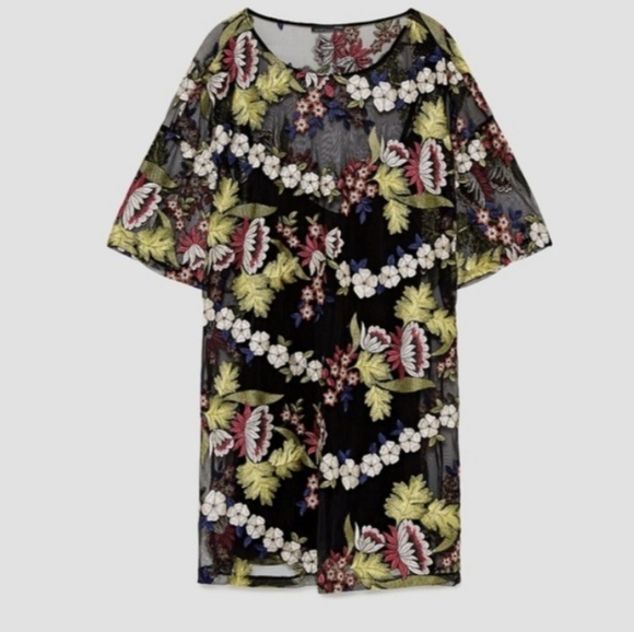 Zara embroidered tulle dress - Picture 5 of 6